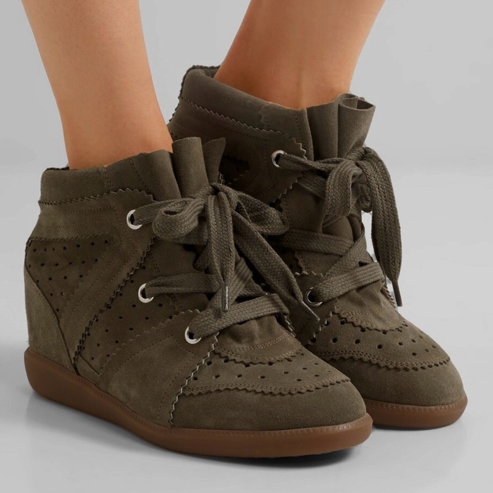 ISABEL MARANT bobby wedge sneakers - Picture 2 of 11